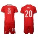 Equipaciones De Futbol Para Niños Gales Copa Mundial 2022 Daniel James 20 Camiseta Primera